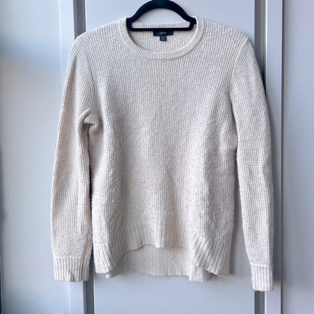J.Crew Waffle Knit Cashmere Sweater